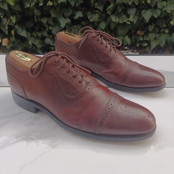 Charles Tyrwhitt Brogue Cap Toe Oxfords Men's US Size 9 F - Picture 1 of 12
